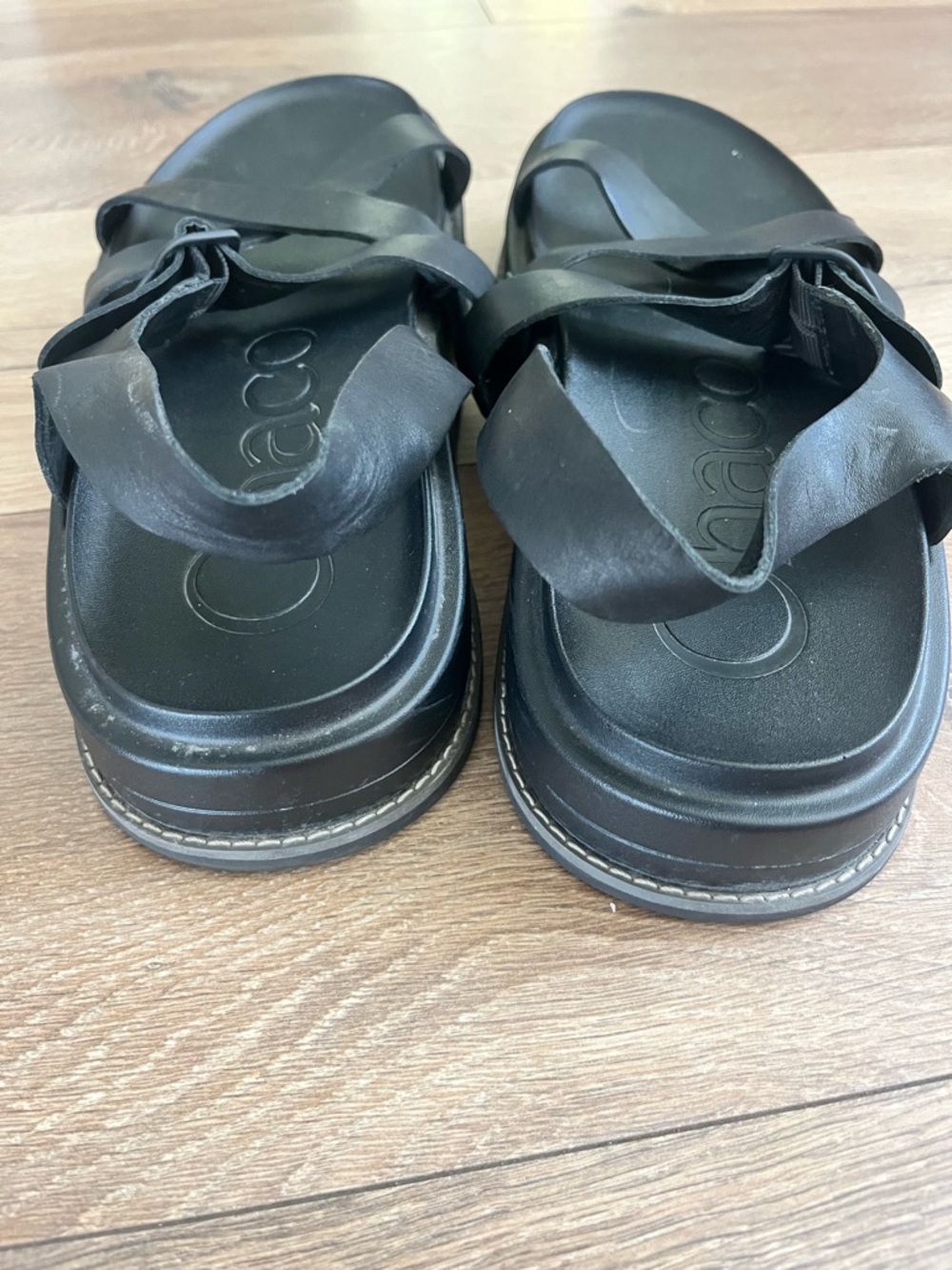 Chaco TOWNES Black Midform Sandal women size 12 - Picture 5 of 8